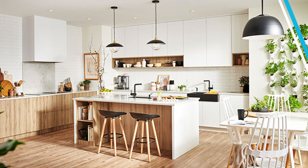 A kitchen with BLANCO UNIT products