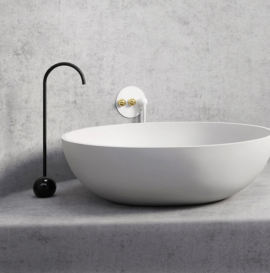 Bathroom faucet: Matte Black & Glossy Black