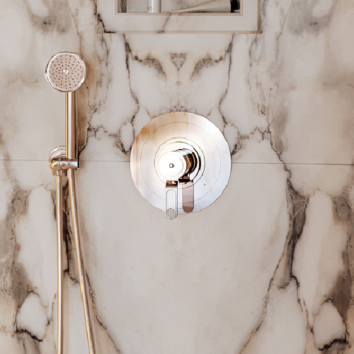 Sober and elegant shower faucets