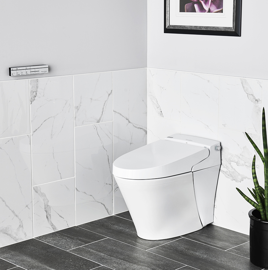 Touchless toilet