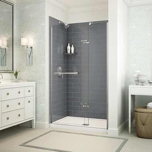 Utile shower wall