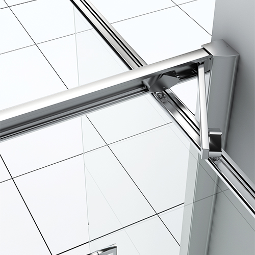 Pivot system of the Xenia shower door