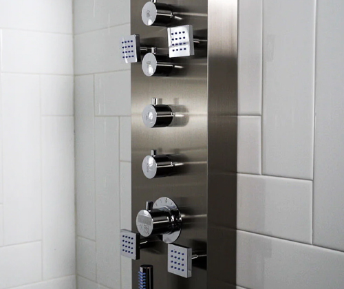 PierDeco PD-850-S/SS Aquamasage® shower column body jets, Stainless Steel