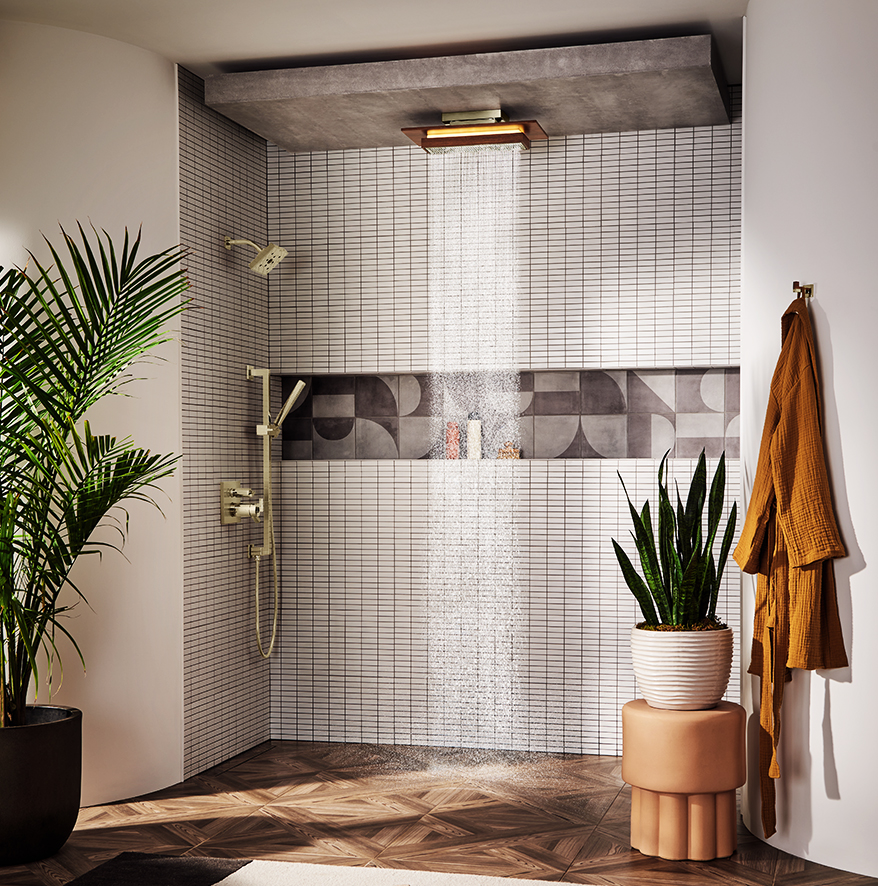 Italian shower trend with shower faucets from BrizoMD.