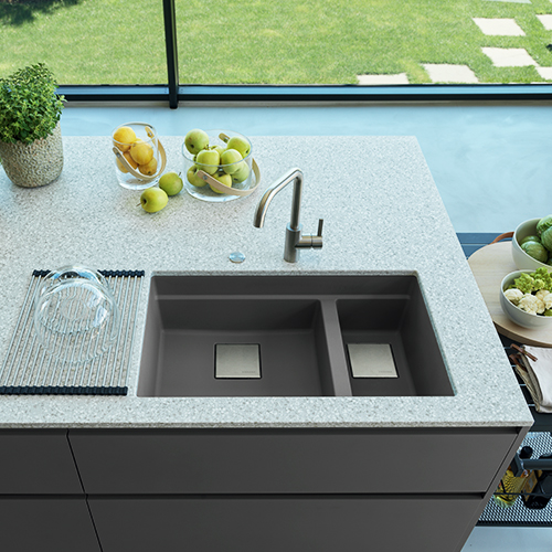 Franke Pescara 1-1/2 bowl undermount kitchen sink.