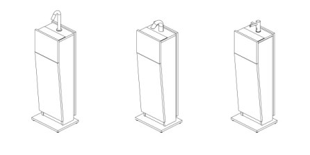  Touch Free Hand Sanitizer Stand by Stern