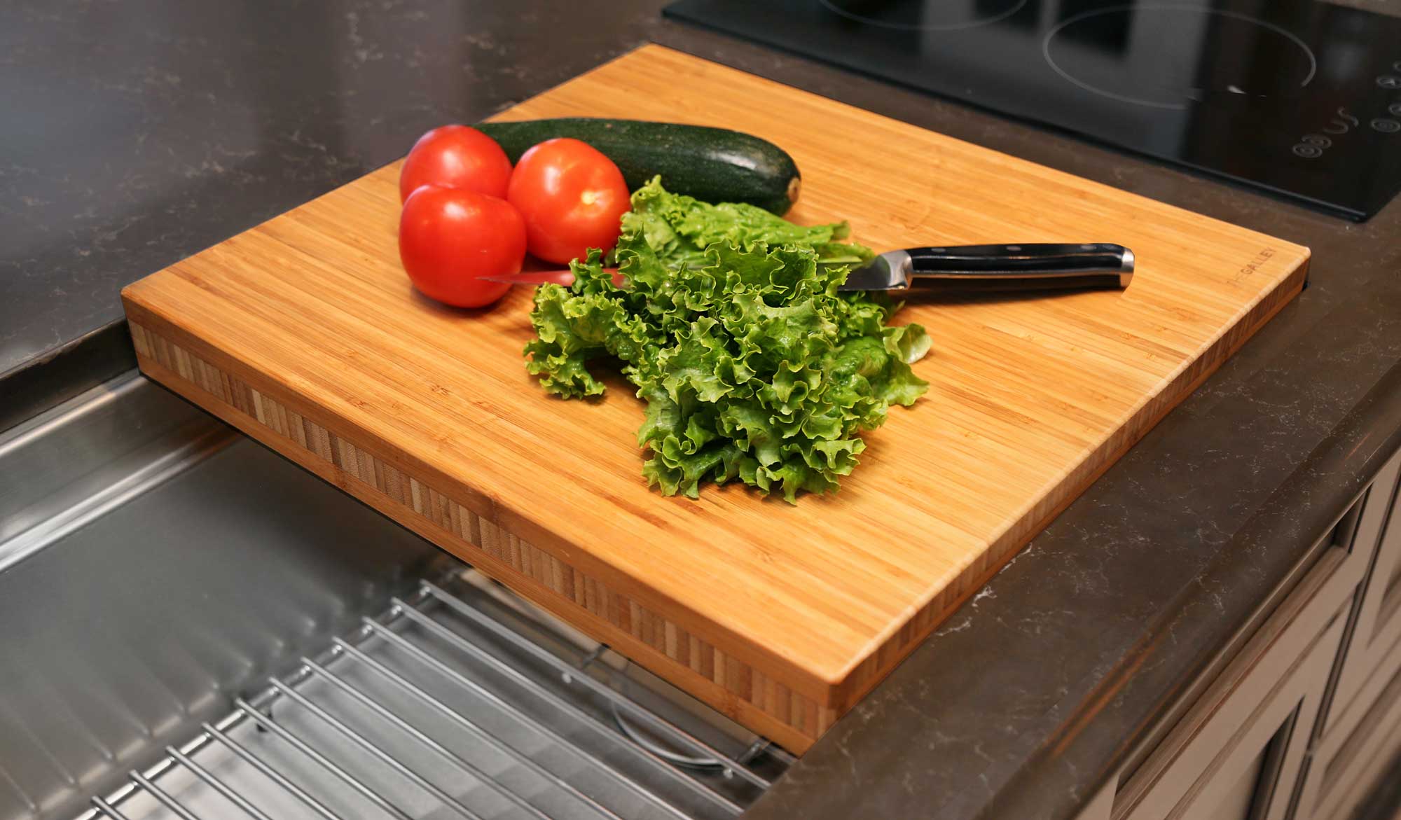 Dual-tier Bamboo Chef Block-2