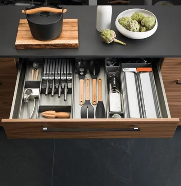 Modern kitchen showcasing trendy design elements and functional aesthetics