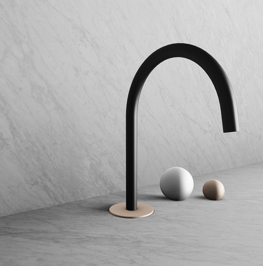 Bathroom faucet: Matte Black, Mist & Blush