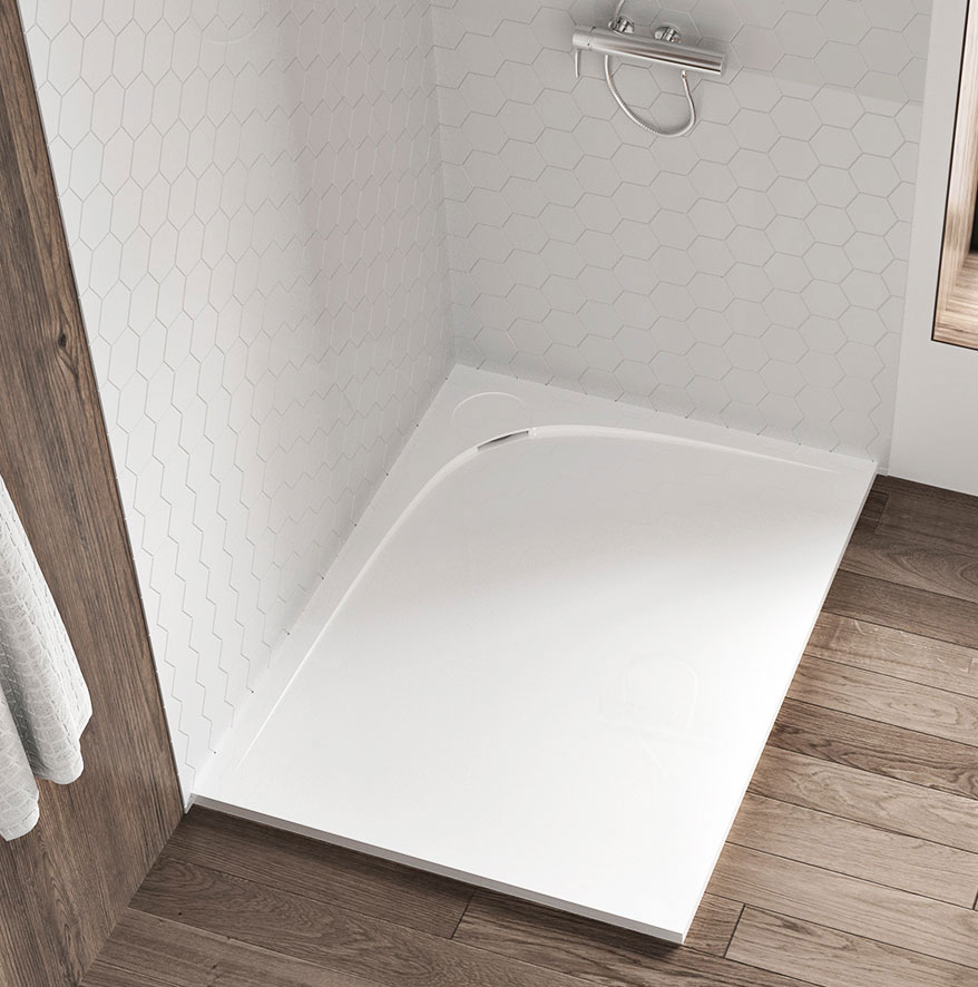 Base de douche blanche