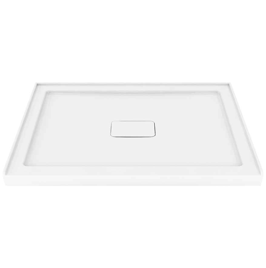 Base de douche avec drain central