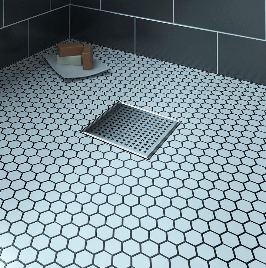 Drain carré pour douche