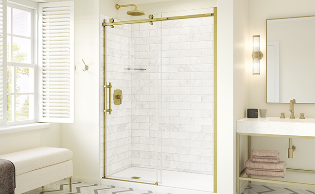 Porte de douche salle de bain