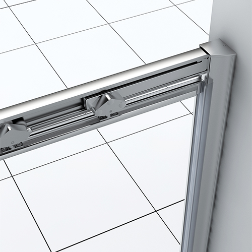 Pivot system of the Xenia shower door