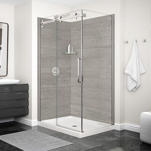 Utile shower wall