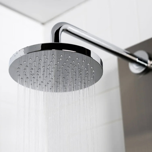 Rain shower head from the PD-881-S/SS Aquamasage® shower column from PierDeco, Stainless Steel