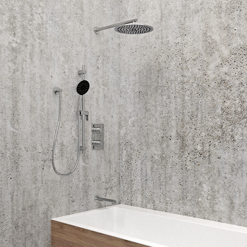 Shower faucet from the Nobua collection in a chrome finish.