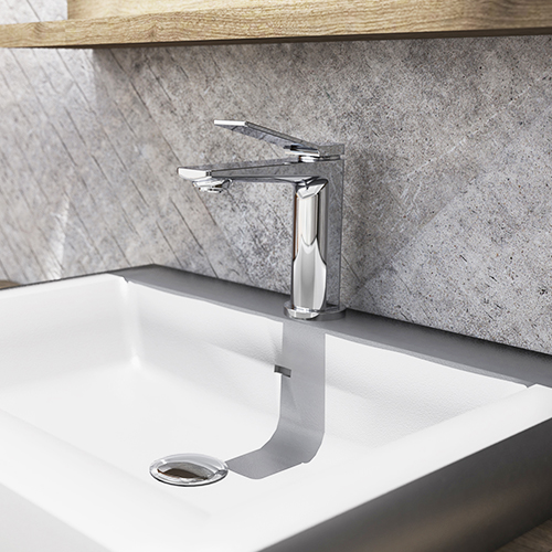 Volta collection sink faucet in chrome finish