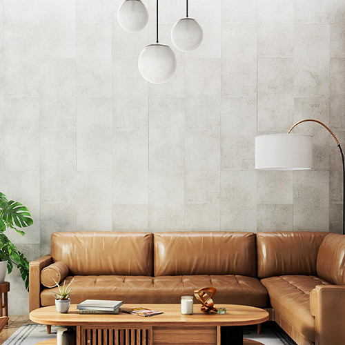 Grey Concrete tiles from the Viva collection by Produits Neptune