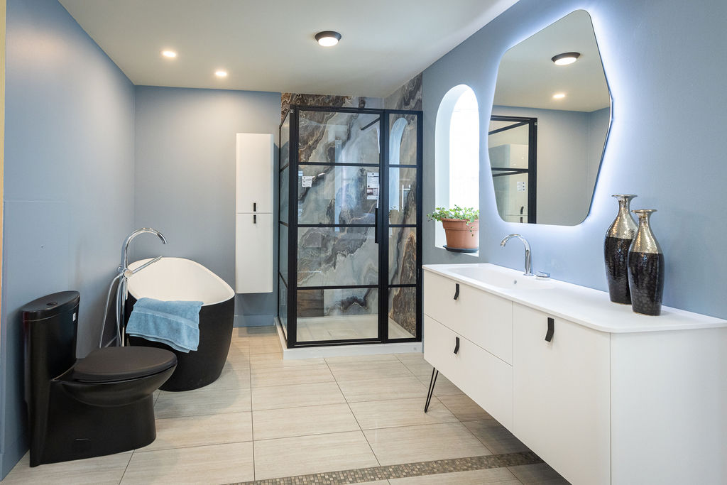 Espace Plomberium Mascouche store – Bathroom plumbing products, bathtub, toilet, bathroom sink, vanity, shower, bathroom faucet