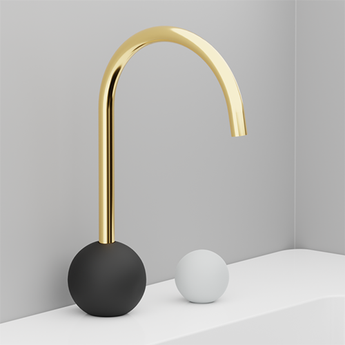Bathroom faucet and handle – Baril bathroom Plumbing Products from the MARIE Collection