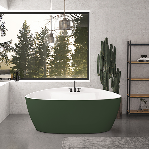 Baignoire verte
