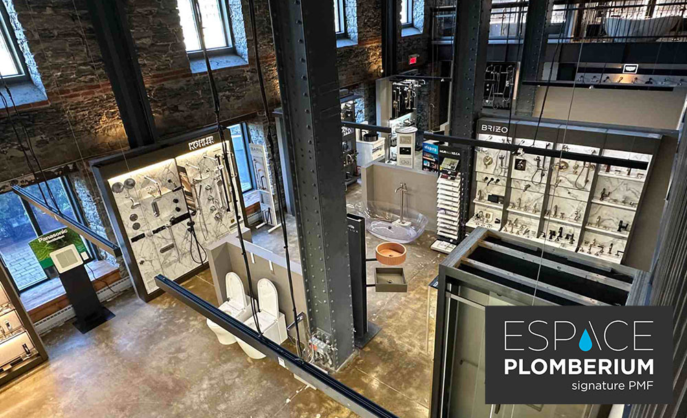 Boutique Espace Plomberium signature PMF à Saint-Patrick