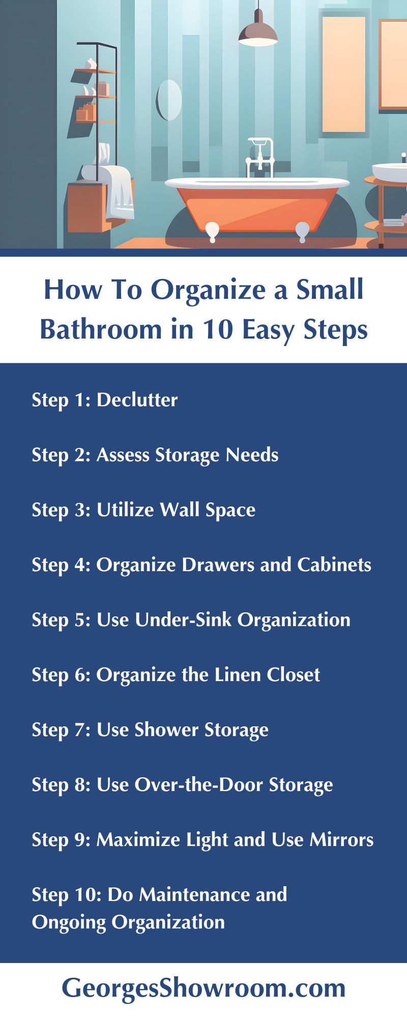 How To Organize a Small Bathroom in 10 Easy Steps