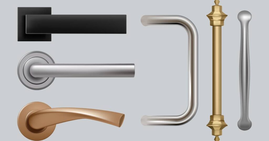A wide variety of handles includes modern, detailed, high-quality, and steel options for doors and furniture.