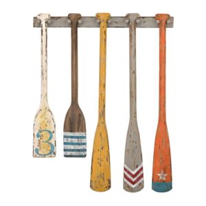 Elk Home Hand Painted Oars Wall Display