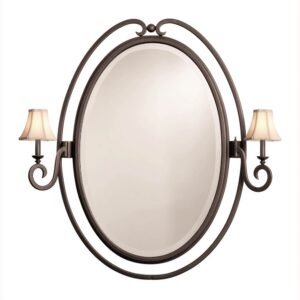 Kalco Lighting Santa Barbara 2 Light Oval Mirror