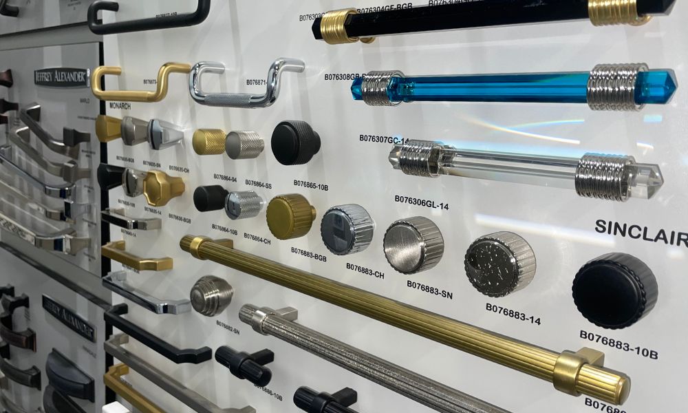 Variety of cabinet hardware knobs and pulls