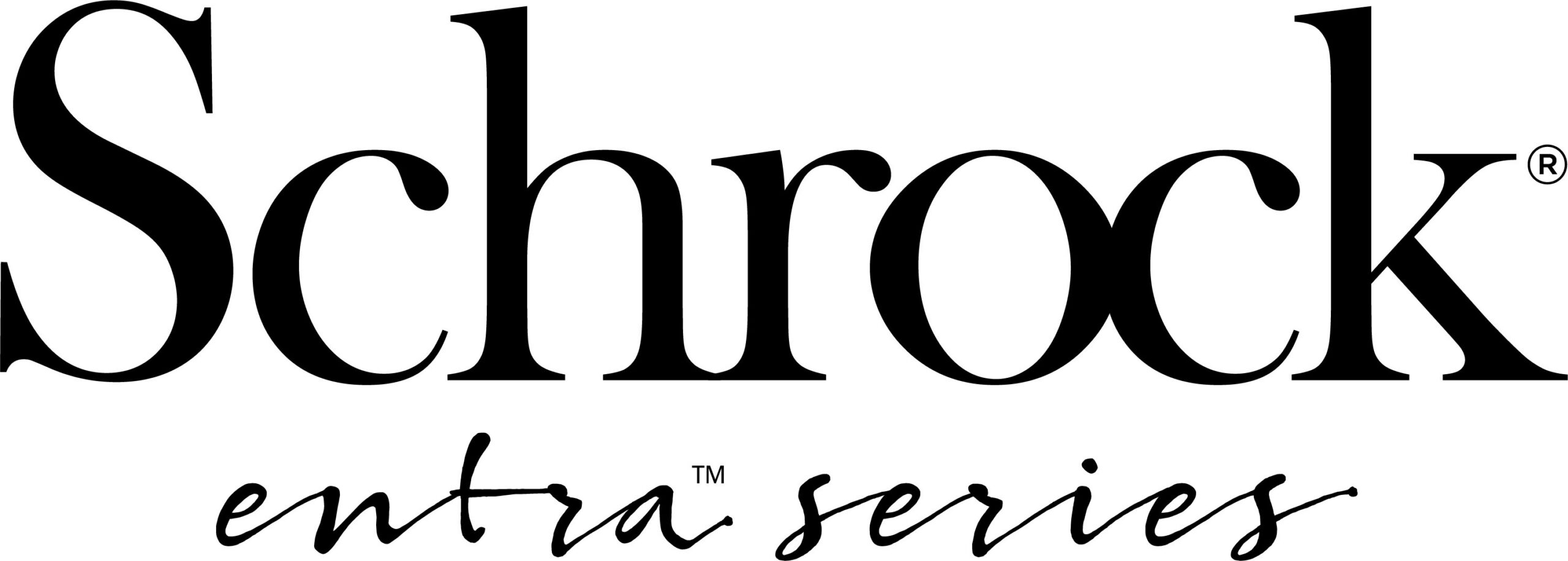 Logos for Schrock Entra Series, Schrock Trademark Series, and Schrock Boutique Series.